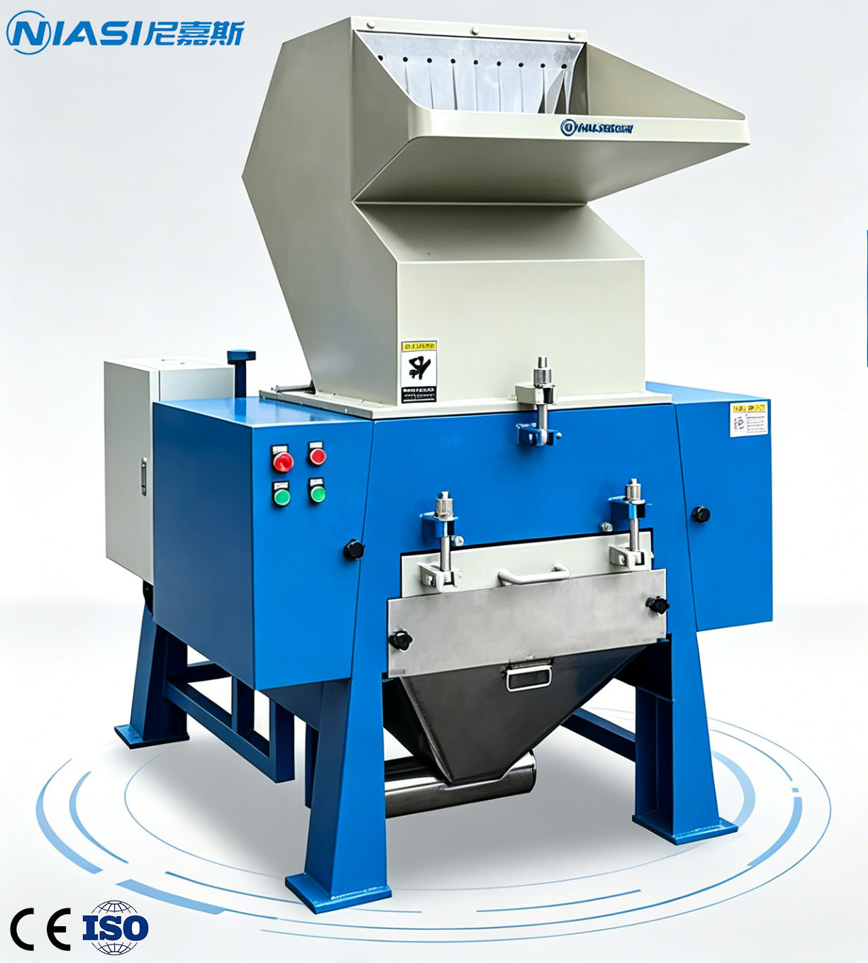 Kunststoffbrecher-Recyclingmaschine mit automatischem Sammelsystem
